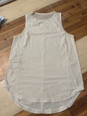 lululemon athletica Cream-White Muscle Tank with Curved Hem